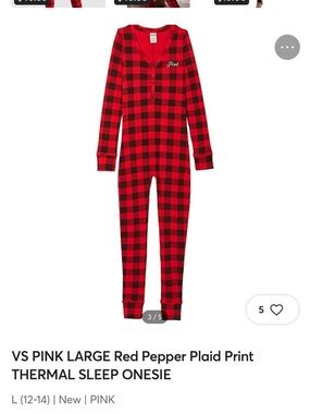 Victoria's Secret PINK Red Ribbed Sleepwear Top